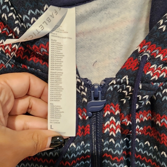 Fabletics Forever Fleece Hooded Onesie large - Picture 6 of 8